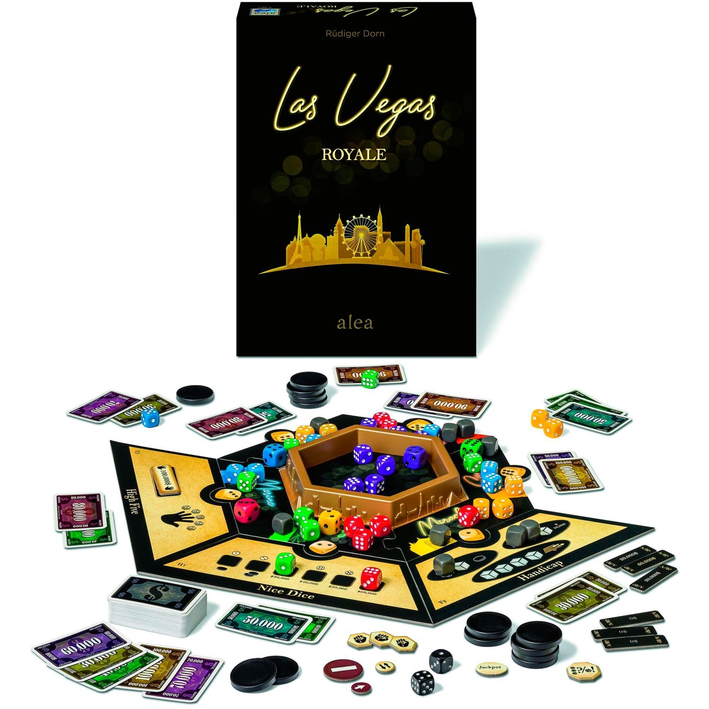 Ravensburger las vegas royale dobbelspel (engels, 2 - 5 spelers, 45 - 60 minuten, vanaf 8 jaar)