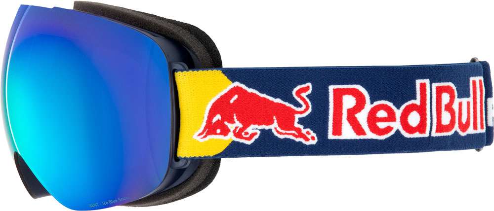 Red bull spect eyewear bent-03bl3 smoke ice blue mirror - ski goggle
