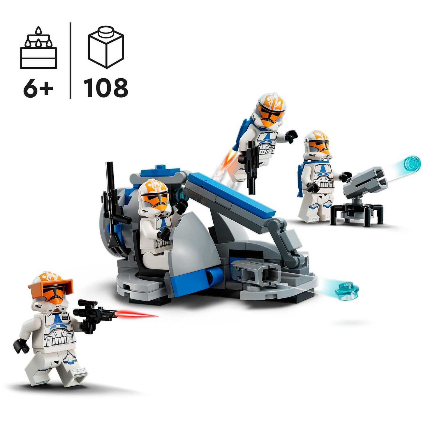 Lego star wars - 332nd ahsoka's clone trooper battle pack constructiespeelgoed (75359)