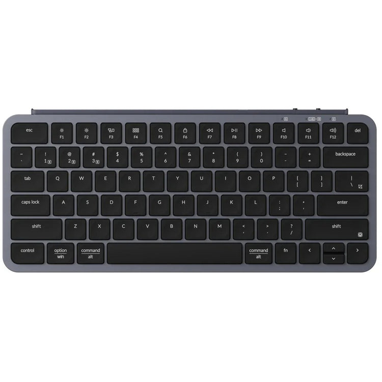 Keychron b1 pro-k1 toetsenbord (grijs, us-international lay-out (qwerty), scissor switches, 75%, abs keycaps, 2.4ghz | bluetooth 5.2 | usb-c)
