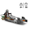 Lego star wars 75436 mandalorian en grogu's speederbike