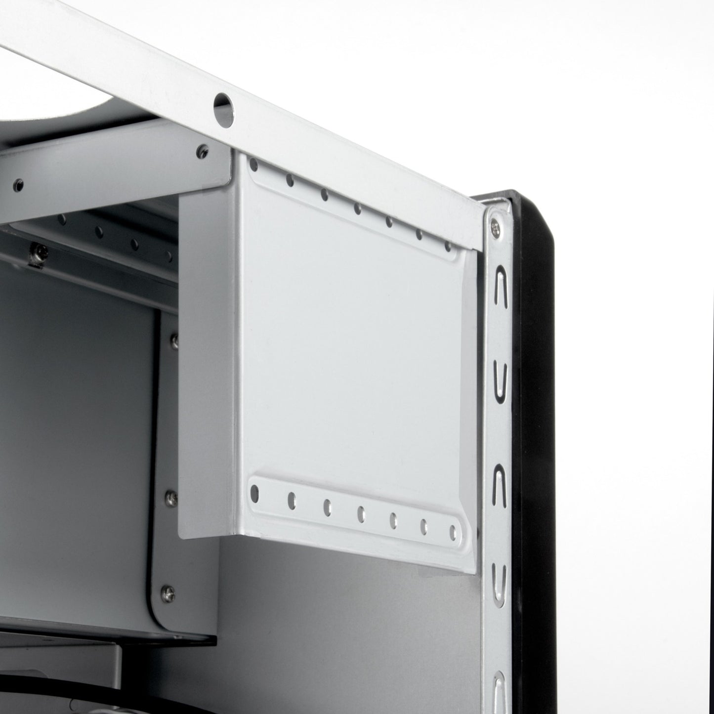 Silverstone sst-cs351 mini tower behuizing (zwart | 2x usb-a | 1x usb-c)