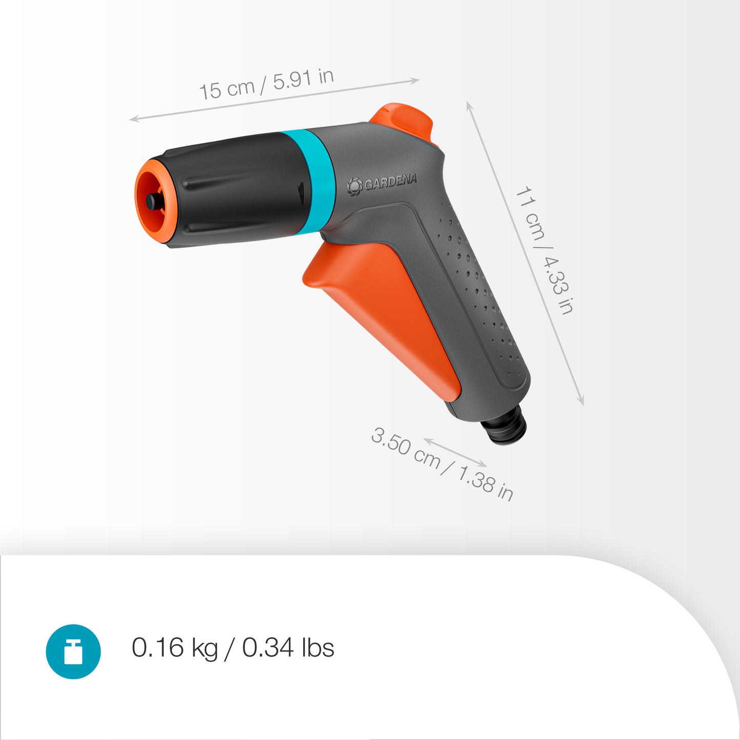 Gardena classic spuitpistool startset (grijs oranje)