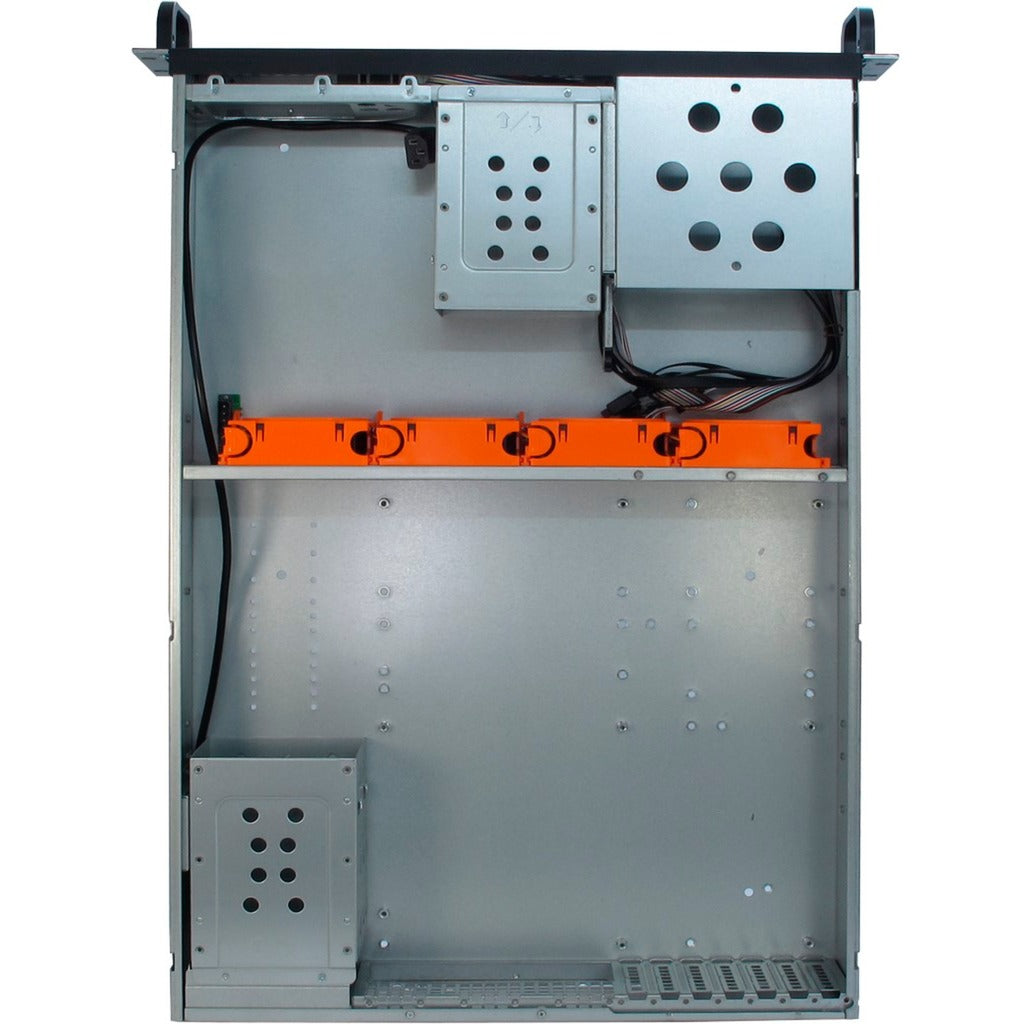 Inter-tech 2u-2129-n rack behuizing (zwart | 2x usb-a)