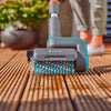 Gardena aquabrush medium rolborstel, voor accu-multireinigers wasborstel (grijs turquoise, 14849-20)