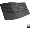 Logitech k860 ergo keyboard (zwart, 100%, bluetooth, us international iso)