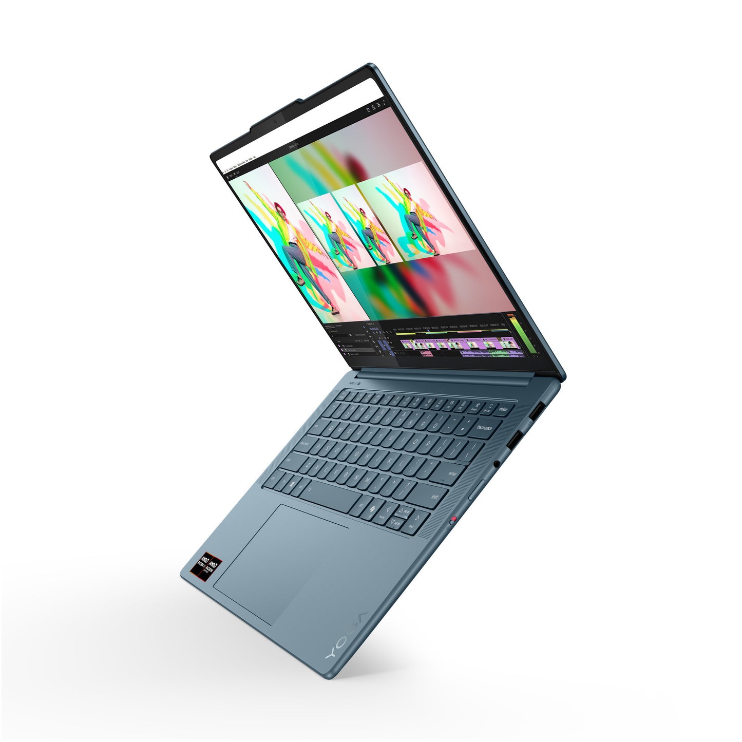 Lenovo yoga pro 7 14asp10 (83lx001mmh) 14.5 copilot+ laptop (blauwgroen | ryzen ai 9 365 | radeon 880m graphics | 32 gb | 1 tb ssd)
