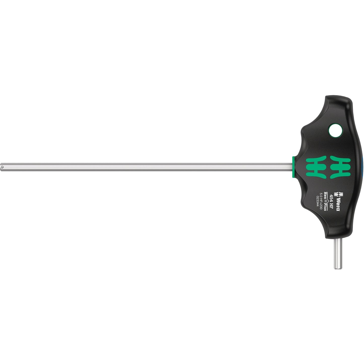 Wera 454 5 hf shk set 1 schroevendraaierset t-greep-schroevendraaier hex-plus met vasthoudfunctie (zwart groen, 5‑delig)