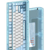Iqunix og80 wintertide wireless mechanical keyboard (lichtblauw, us lay-out (qwerty), iqunix moonstone turbo, 80% (tkl), rgb leds, hot-swappable, pbt, 2.4ghz | bluetooth 5.1 | usb-c)