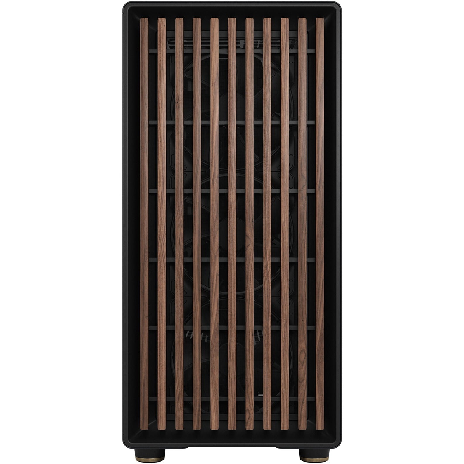 Fractal design north xl midi tower behuizing (zwart houtkleur | 2x usb-a | 1x usb-c)