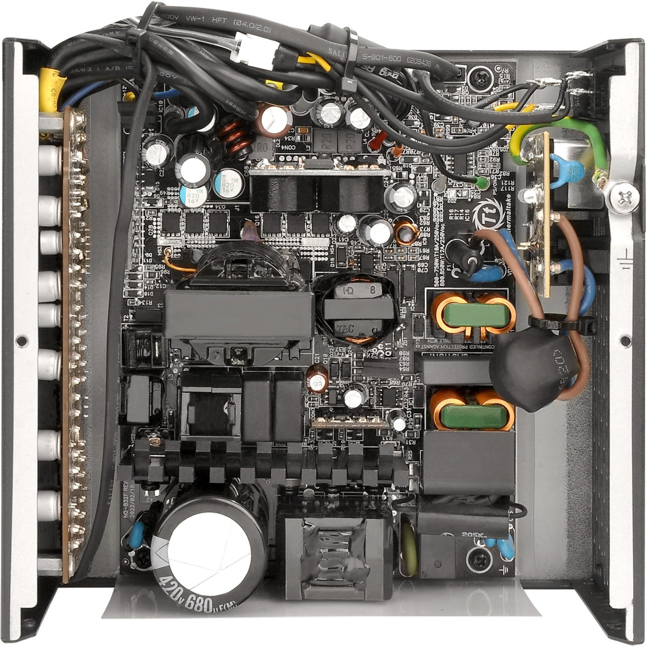 Thermaltake toughpower gf3 argb gen 5 eu modulaire 750 watt voeding (zwart, 4x pcie)