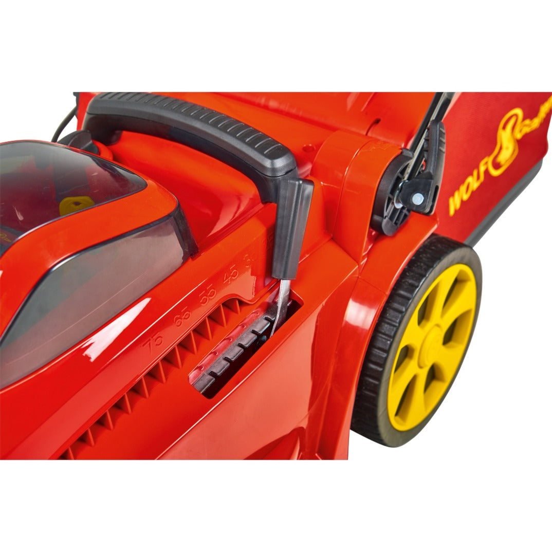 Wolf-garten lycos 40 340 m 40 li-ion power accu grasmaaier (rood, accu inbegrepen)