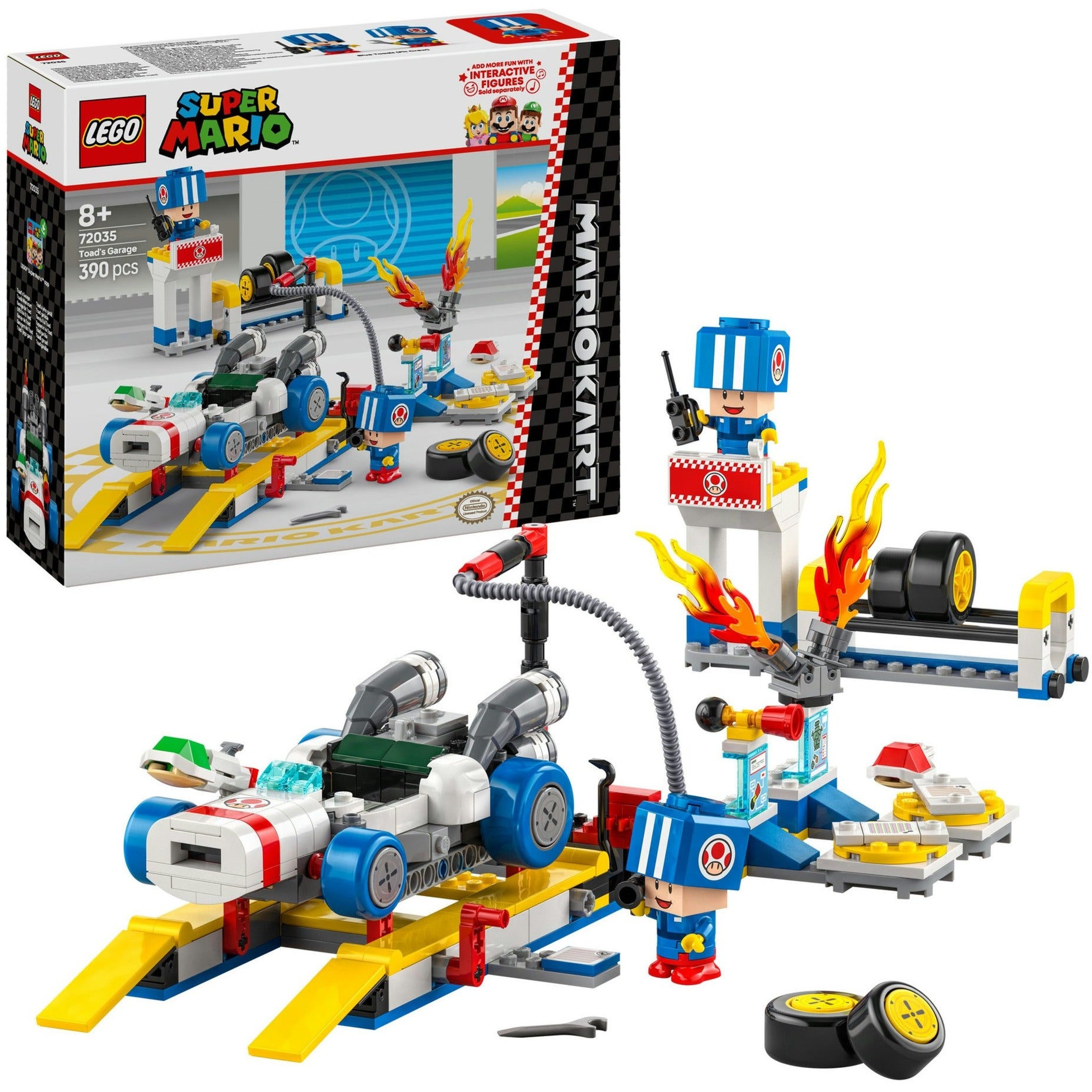Lego super mario 72035 mario kart toads garage
