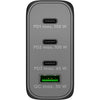 Goobay 100w gan usb-c pd multiport quick charger (zwart)