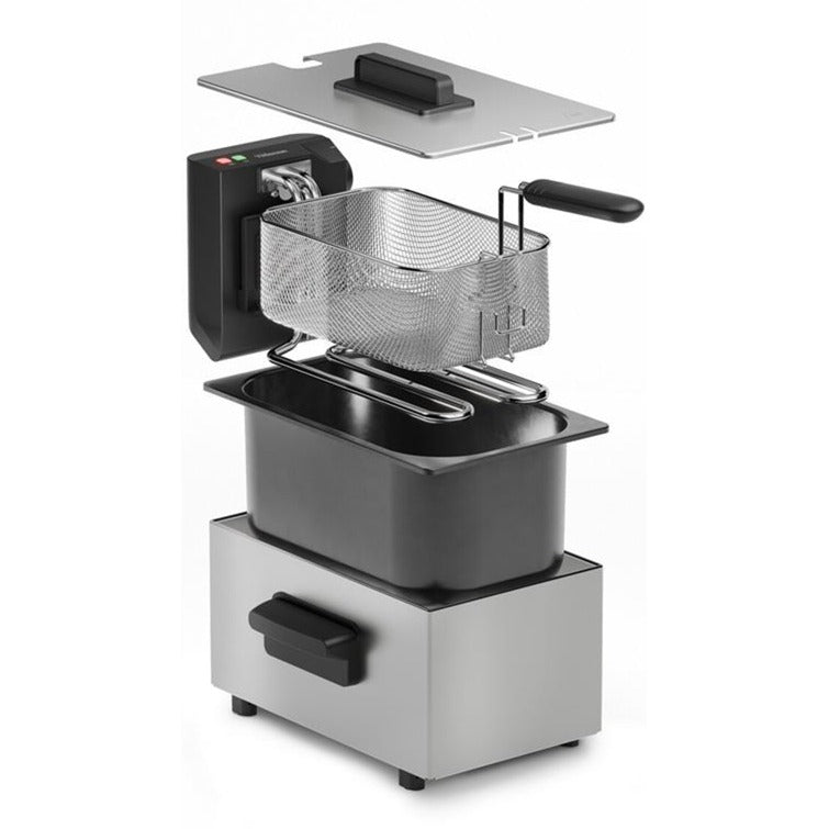 Tristar fr-9334 friteuse frituurpan (zilver, 3 liter)