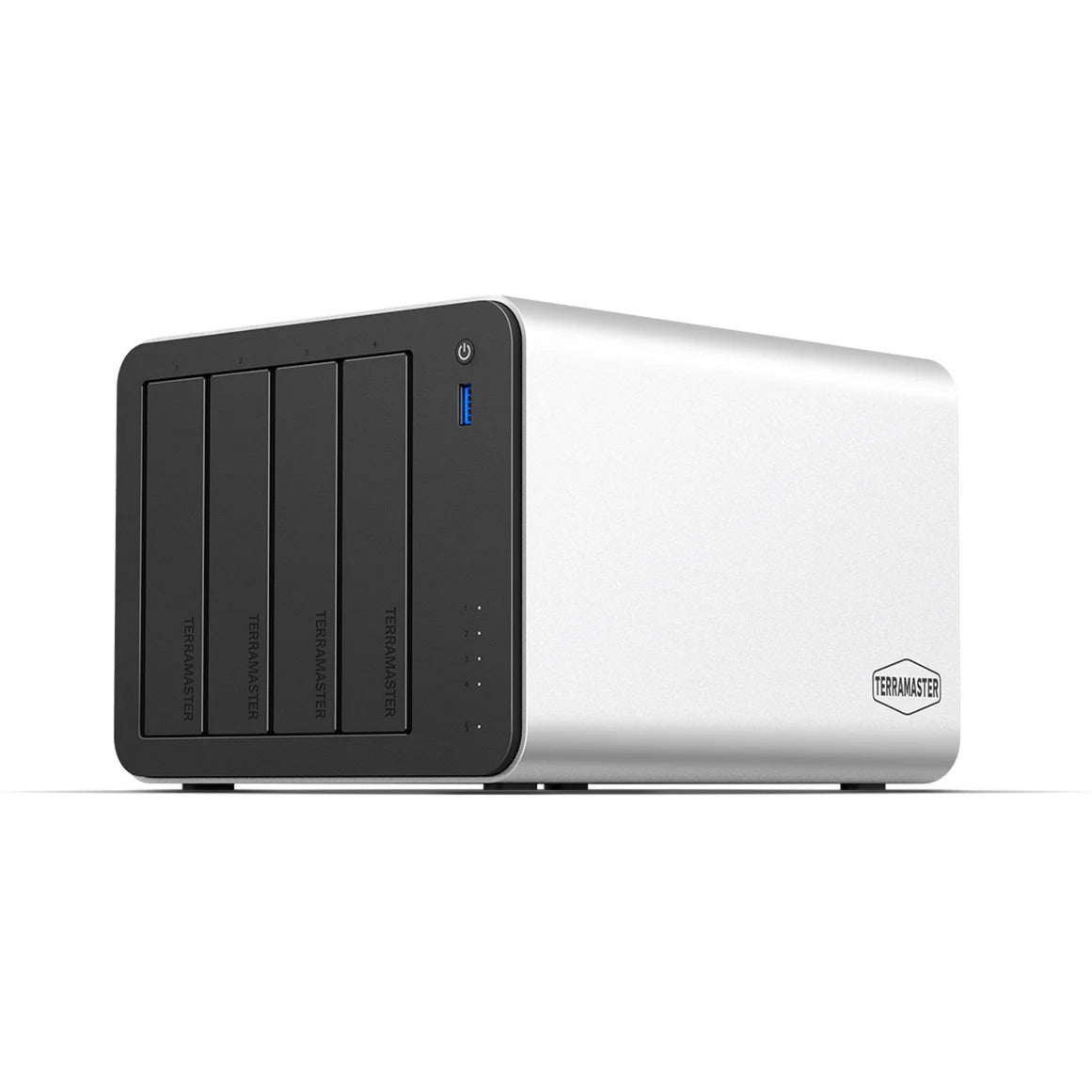 Terramaster f4-425 plus nas (wit, 2x 5gbe, hdmi, usb)
