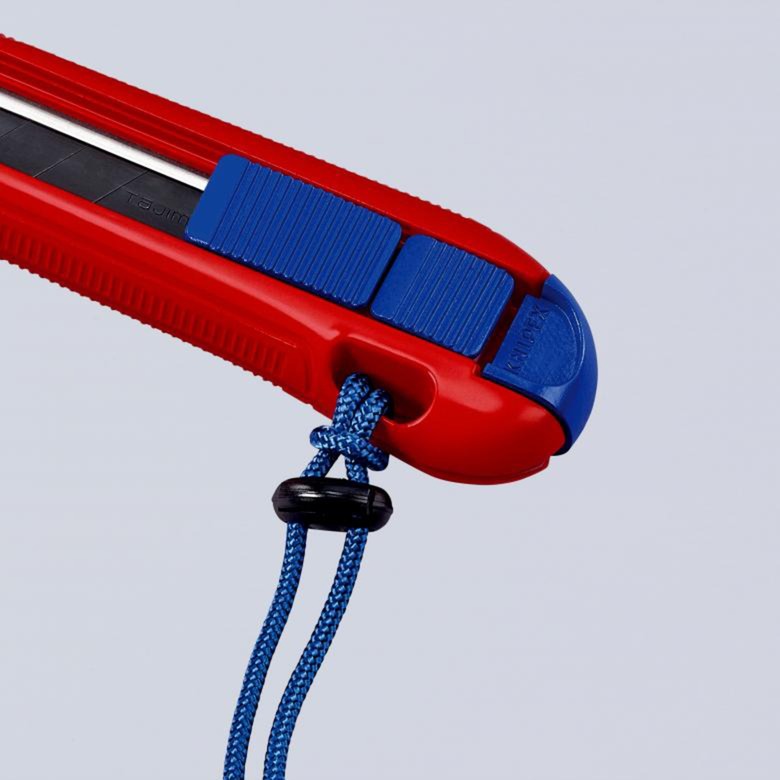 Knipex cutix universele mes stanleymes (rood blauw, incl. 2 mesbladen)