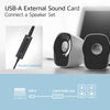 Act connectivity usb-a externe geluidskaart (zwart)