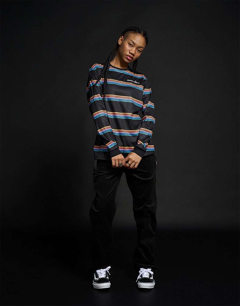Loose riders stripes color - mtb long sleeve jersey