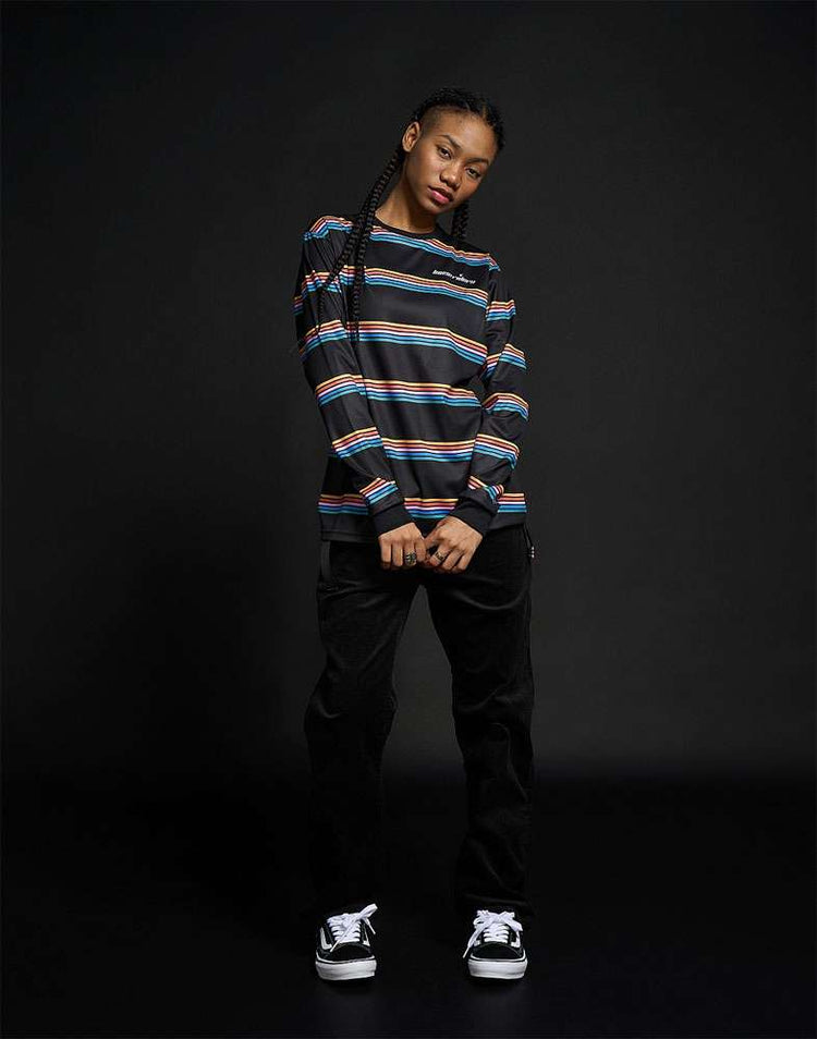 Loose riders stripes color - mtb long sleeve jersey