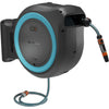 Gardena 35 m wand-slangenbox powerroll xl slanghaspel (grijs turquoise, 35 meter, accu en oplader niet inbegrepen, power for all alliance)
