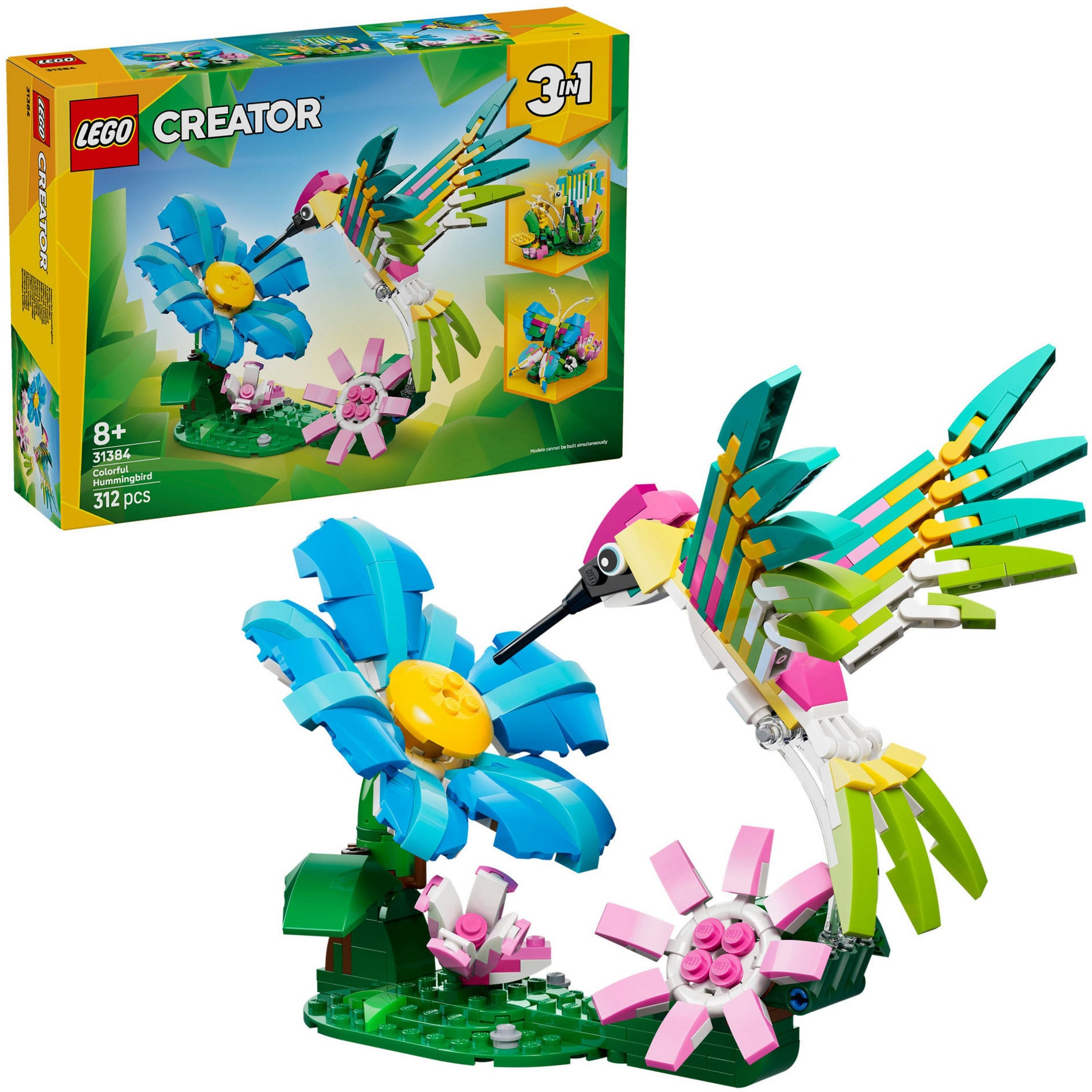 Lego ® creator 3in1 wilde dieren: kleurrijke kolibrie - 31384