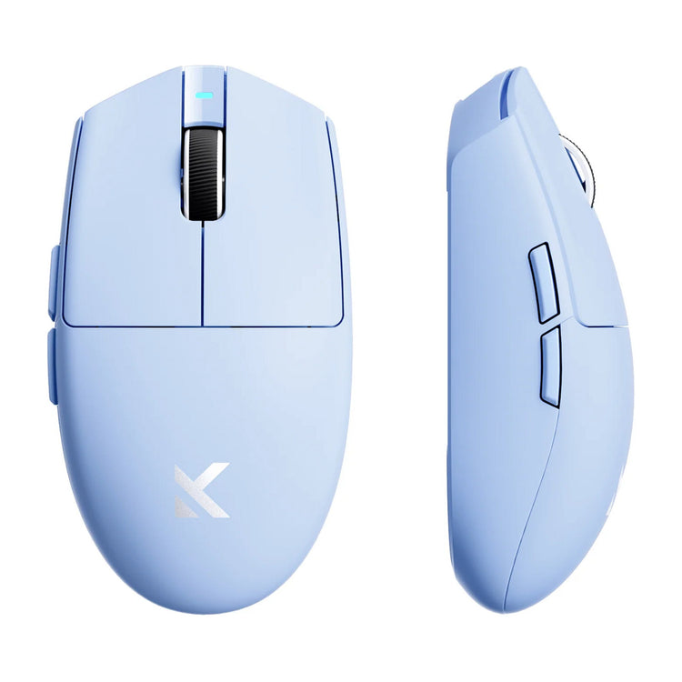 Mchose g3 v2 wireless gaming mouse (blauw, tot 12.000 dpi, 2.4 ghz usb-c bluetooth)