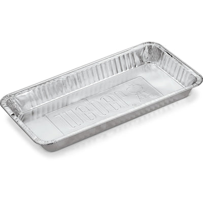 Weber lekbakjes druipschaal (zilver, 5 stuks)