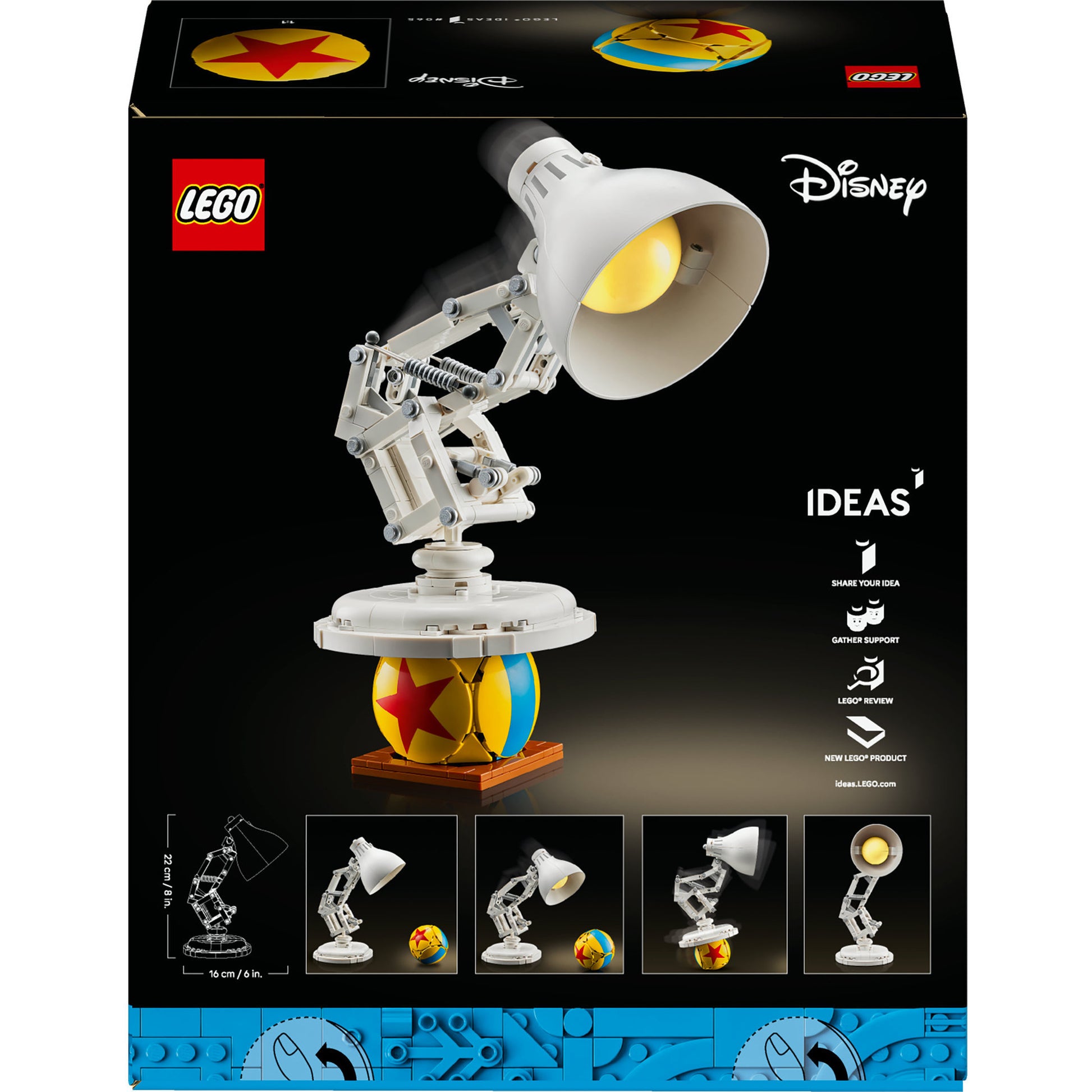 Lego ® ideas disney pixar luxo jr. displaymodel - 21357