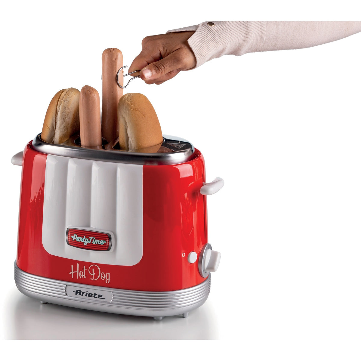 Ariete party time hotdogmaker 0206 00 hot dog maker (rood wit)