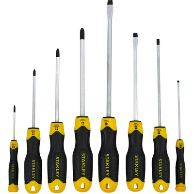 Stanley handgereedschap transmodule cushiongrip schroevendraaiers 8-delig - stmt1-74181 - stmt1-74181