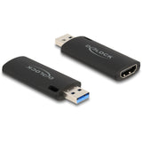 Delock hdmi video capture stick usb-a adapter (zwart) - afbeelding 1
