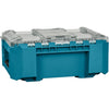 Makita maktrak organizer compact p-91067 gereedschapsbox (blauw zwart)