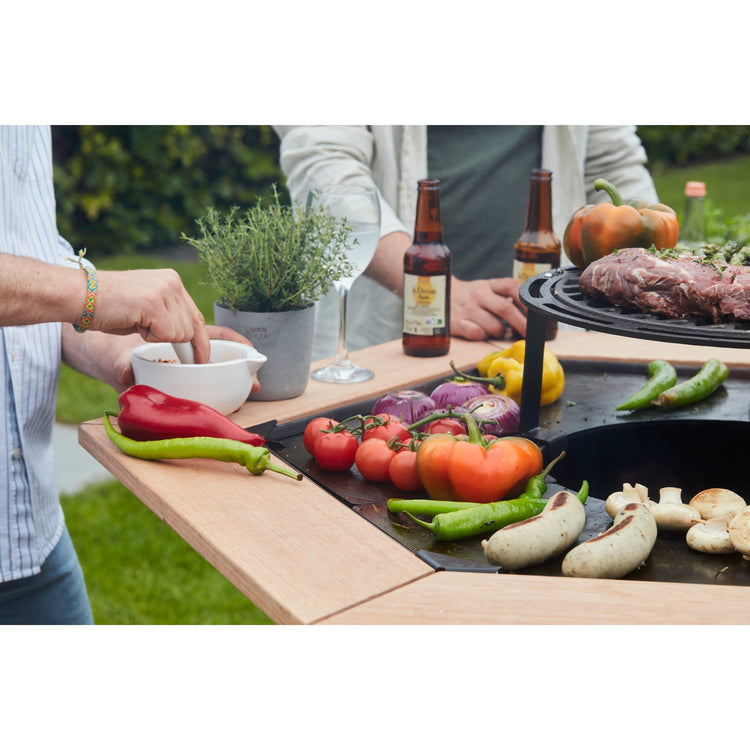 Barbecook bijzettafels voor nestor (houtkleur, fsc)