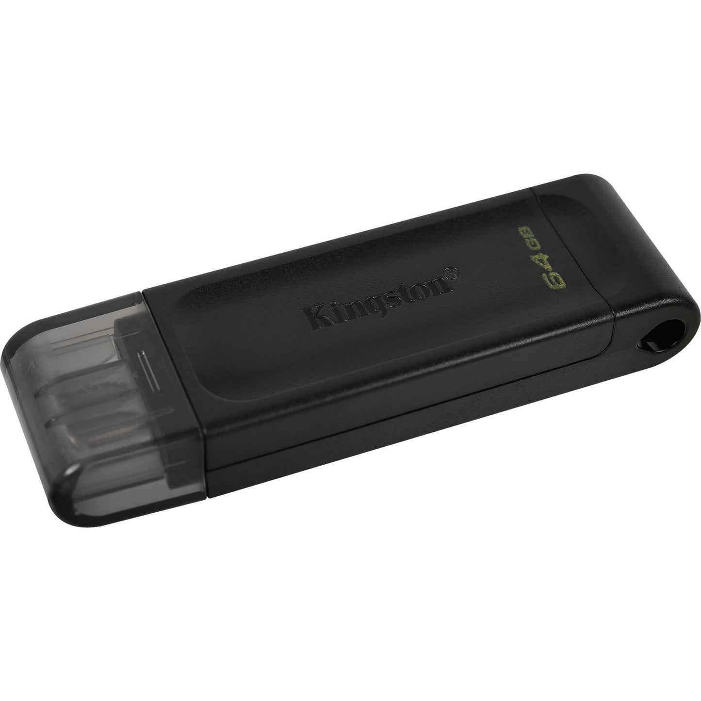 Kingston datatraveler 70 64 gb usb-stick (zwart, dt70 64gb, usb-c 3.2 gen 1)