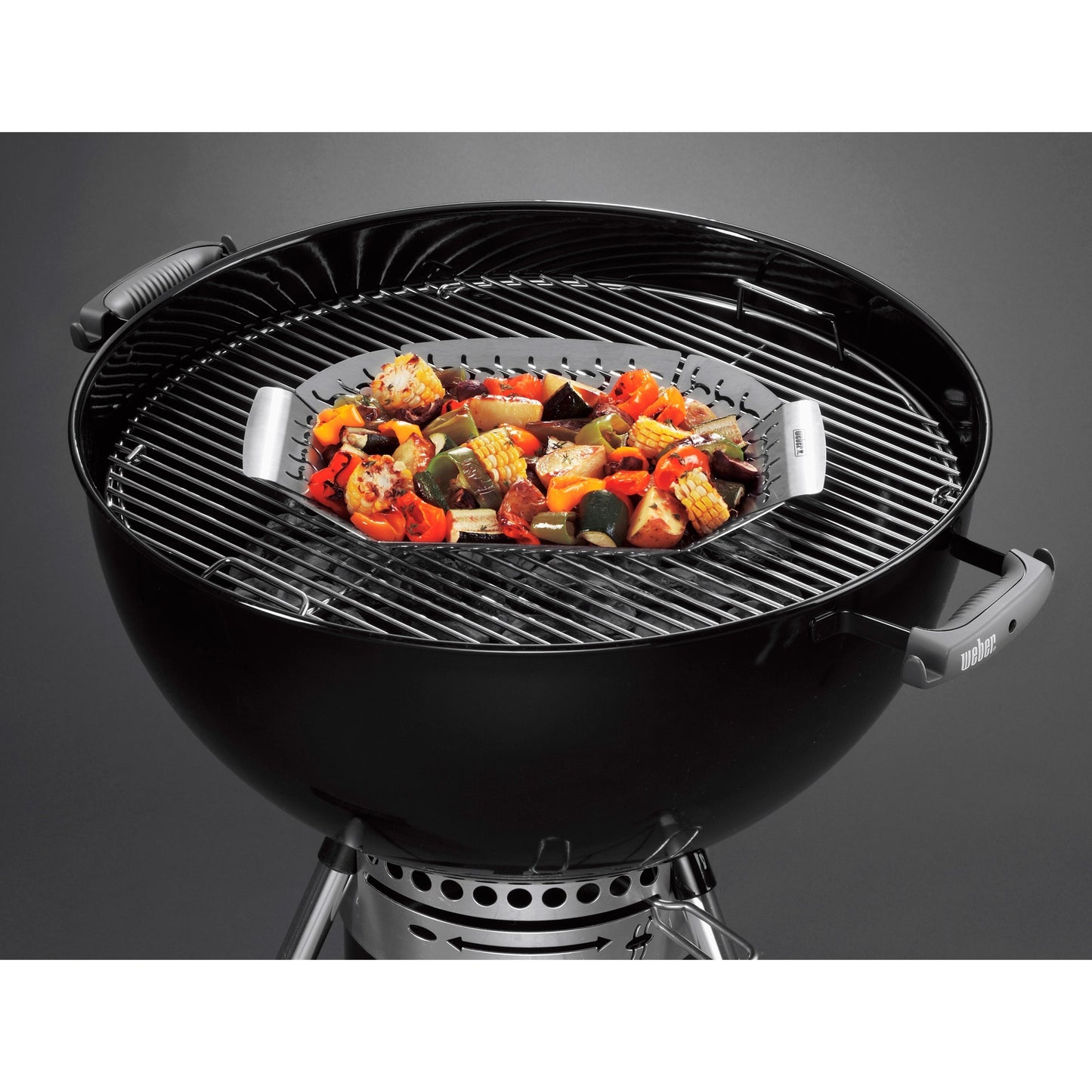 Weber premium grillkorf groentekorf (roestvrij staal)