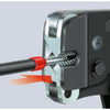 Knipex zelfinstellende krimptang met voorinvoering 975309 (vierkant-krimp automatisch, met openingsveer)