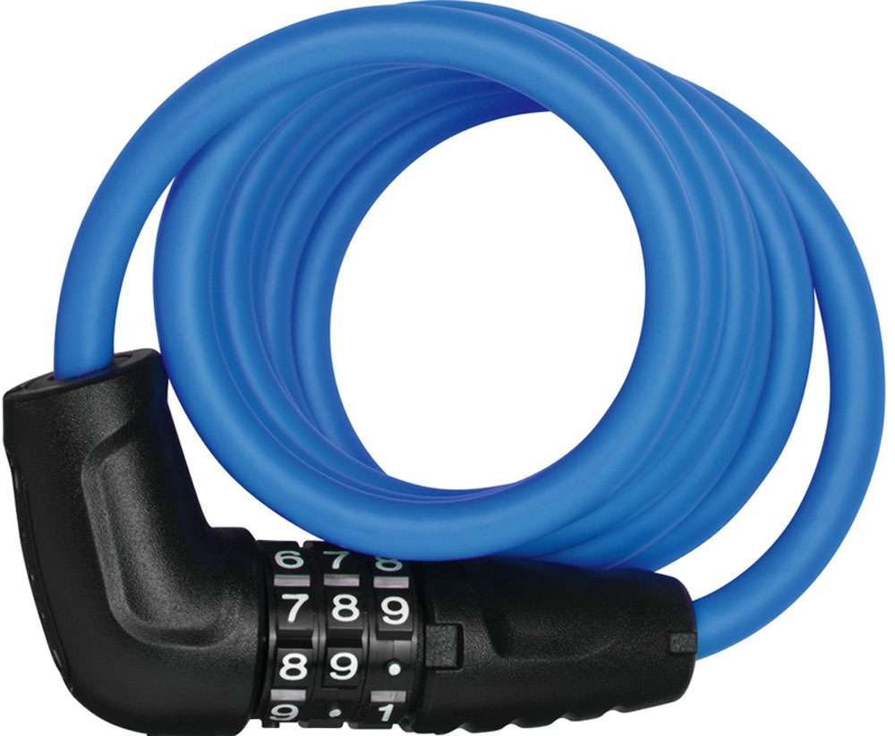 Abus Spiraal Kabelslot 150cm Blauw - Cijferslot