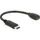 Delock usb-c 2.0 > usb micro-b adapter (zwart, 0,15 meter)