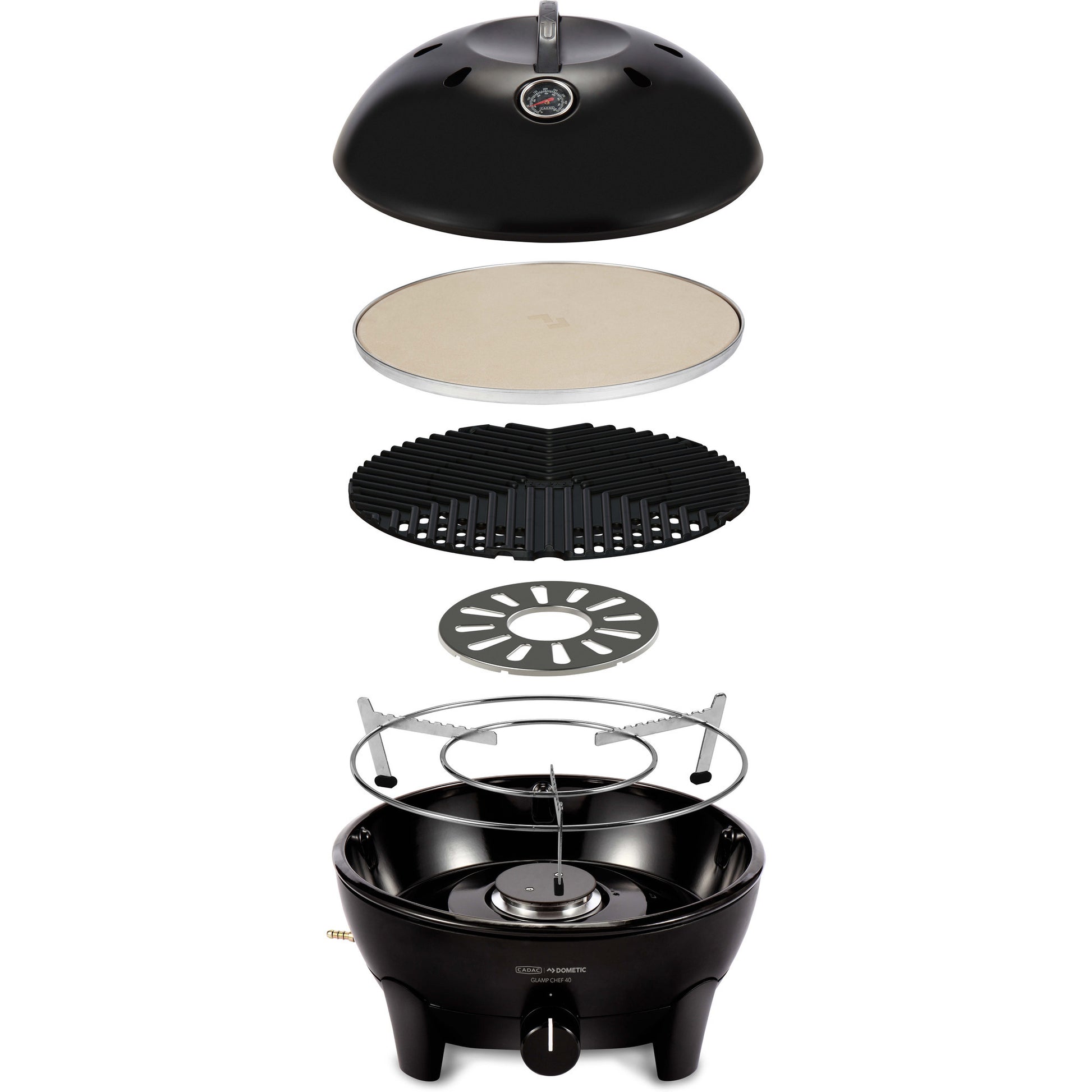 Cadac glamp chef 40 gasbarbecue (zwart, ø 40cm)