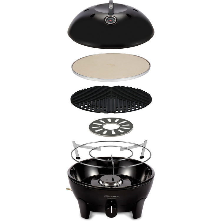 Cadac glamp chef 40 gasbarbecue (zwart, ø 40cm)