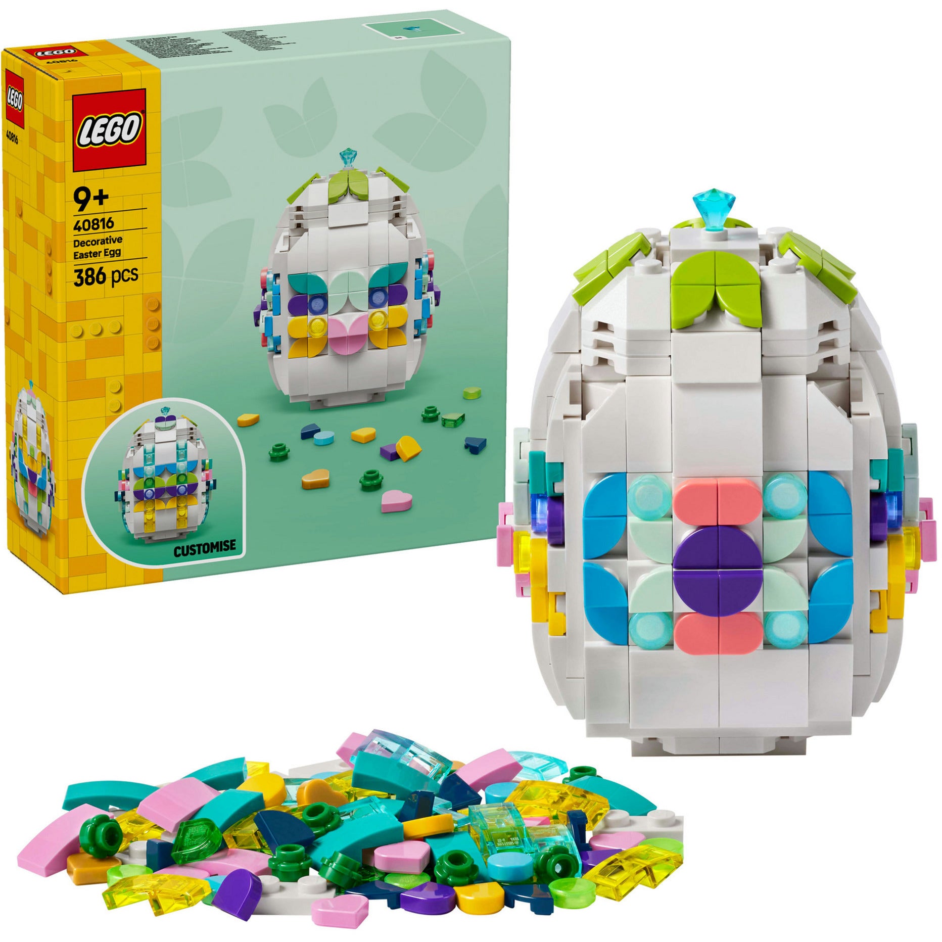 Lego paasei versieren constructiespeelgoed (40816)