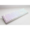 Ducky one 3 classic pure white rgb mechanisch toetsenbord (wit, us lay-out (qwerty), cherry mx silent red, 100%, rgb led, double-shot pbt, hot-swappable, quack mechanics)