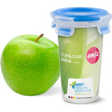 Emsa clip close vershoudbakje 0,35 l doos (transparant blauw, rond, ø 9,2cm) - afbeelding 3