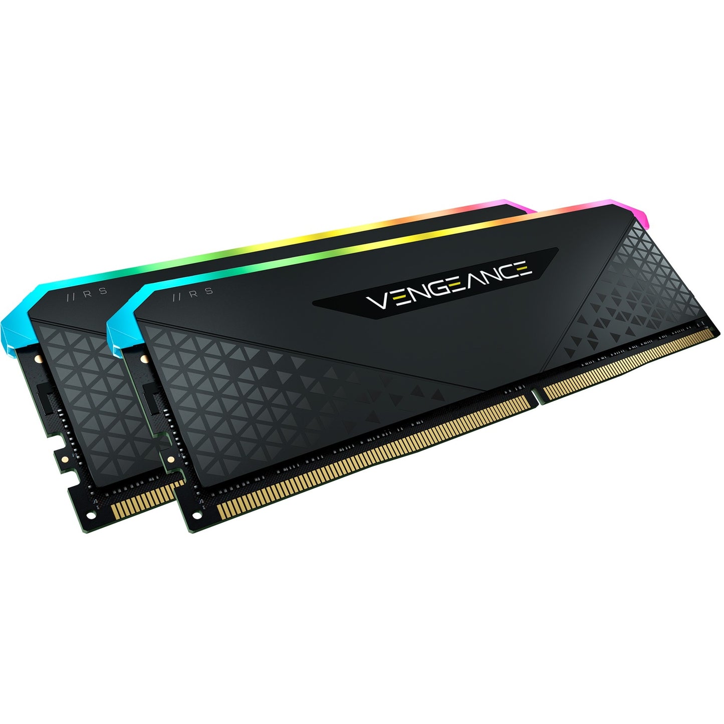 Corsair vengeance rgb rs 32 gb ddr4-3200 (2x 16 gb) werkgeheugen (zwart, cmg32gx4m2e3200c16, xmp 2.0)