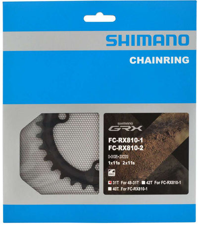 Shimano Kettingblad 48T GRX FC-RX810 2 x 11 speed zwart