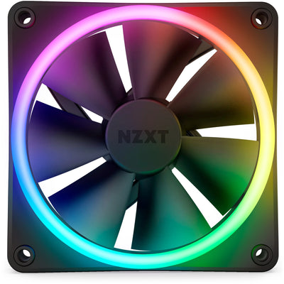 Nzxt f120 rgb duo case fan (zwart, 120 x 120 x 25 mm, pwm, zonder controller)