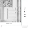 Asus a32 plus midi tower behuizing (wit | 2x usb-a | 1x usb-c | rgb | tempered glass)