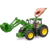 Bruder john deere 7r 350 met frontlader modelvoertuig (03151) - afbeelding 7