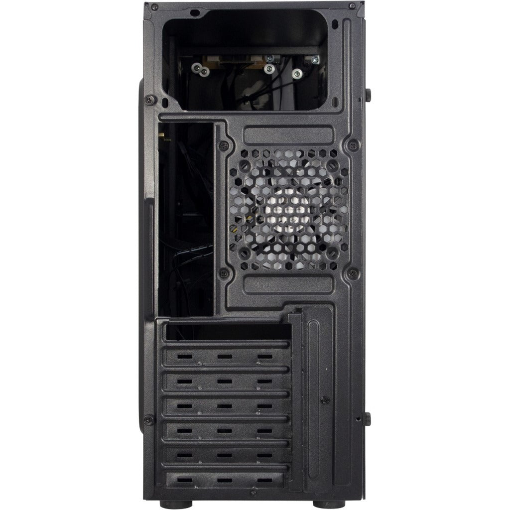 Inter-tech b-02 rgb midi tower behuizing (zwart | 3x usb-a | rgb | window)